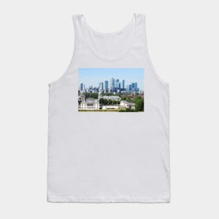 Canary Wharf Skyline - view from Greenwich Tank Top